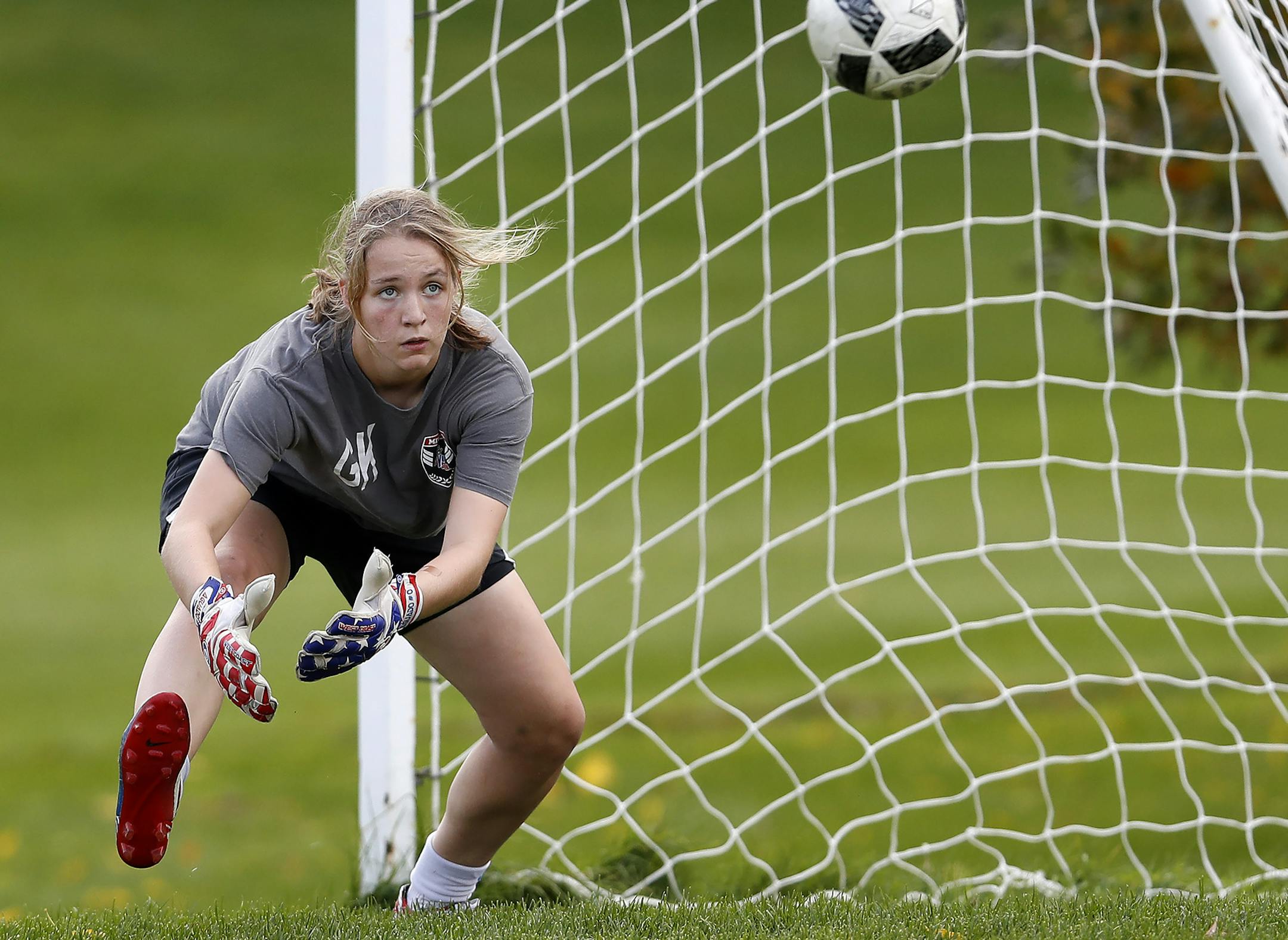 Ana Aguado of Armstrong High School during a practice. ] CARLOS GONZALEZ cgonzalez@startribune.com - October 4, 2016, New Hope, MN, west zone feature, Armstrong High School / Prep girls soccer