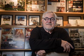 Dale Mulfinger of SALA Architects poses for a picture at his Minneapolis office on Wednesday, March 27, 2024.