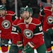 Wild left wing Jason Zucker slipped the puck past Hurricanes goalie Alex Nedeljkovic to secure a 3-1 lead at the end of the third period.
