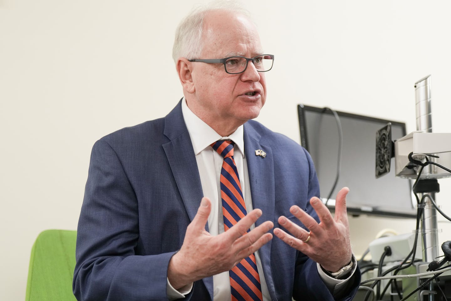 Gov. Tim Walz said his smaller, supplemental budget proposal is focused on safety, children and water.