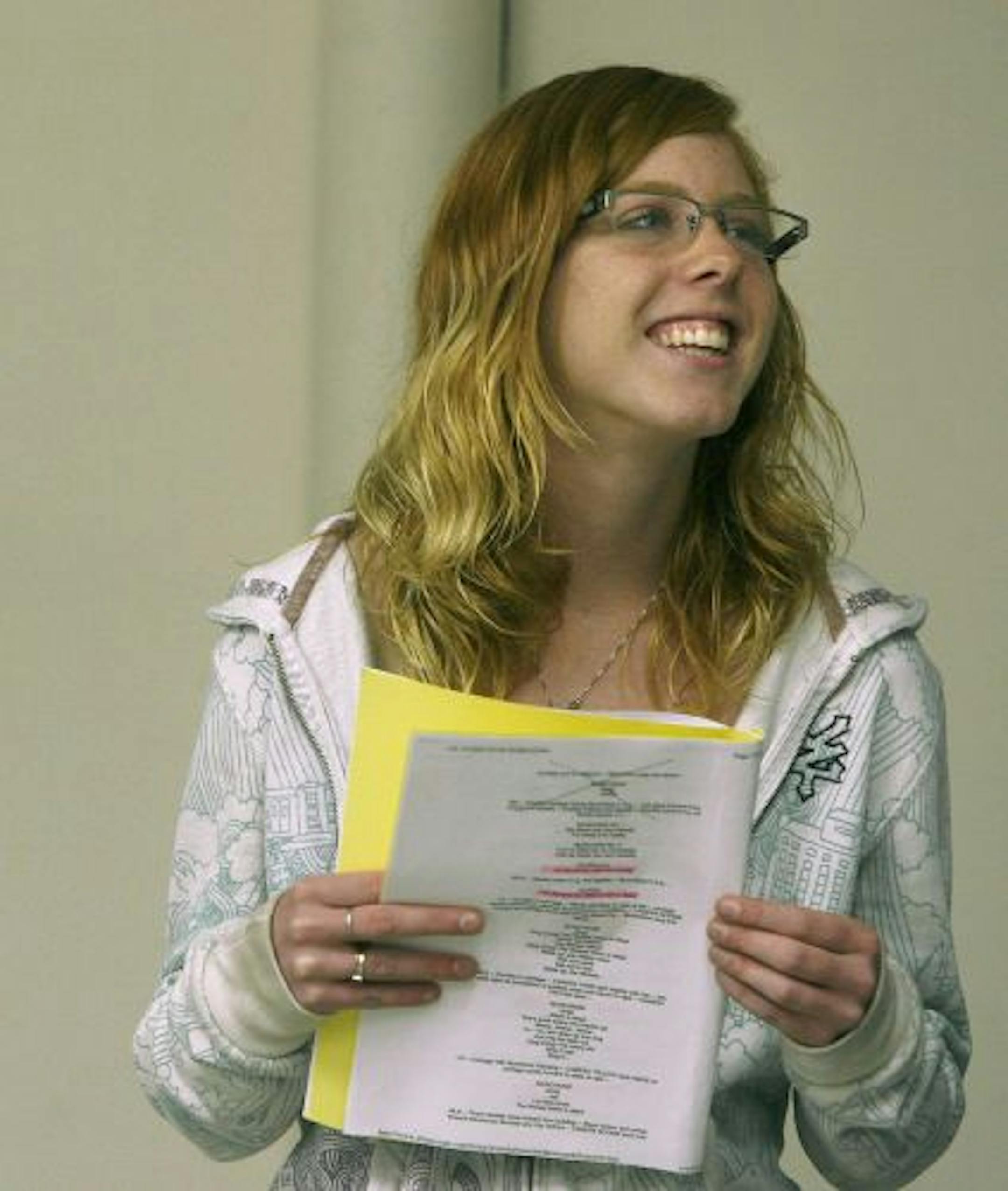 Maria Oldenburg attends Centennial Learning Center in Anoka County. A family dispute has left her without a home to call her own since last summer.