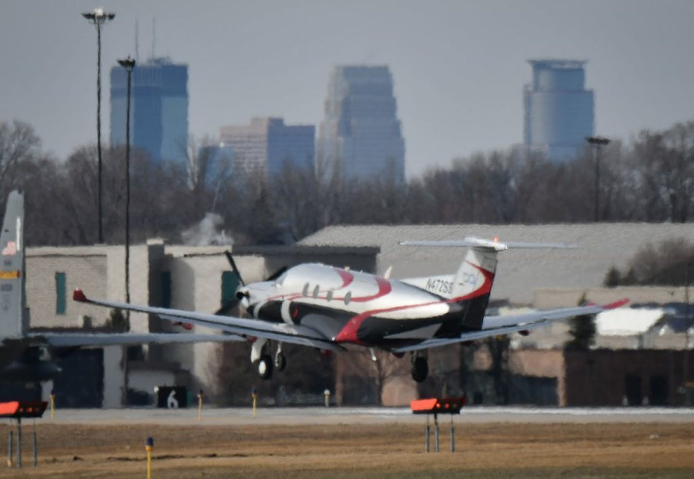 The Boutique Air 3:30 p.m flight to Thief River Falls lifted off.