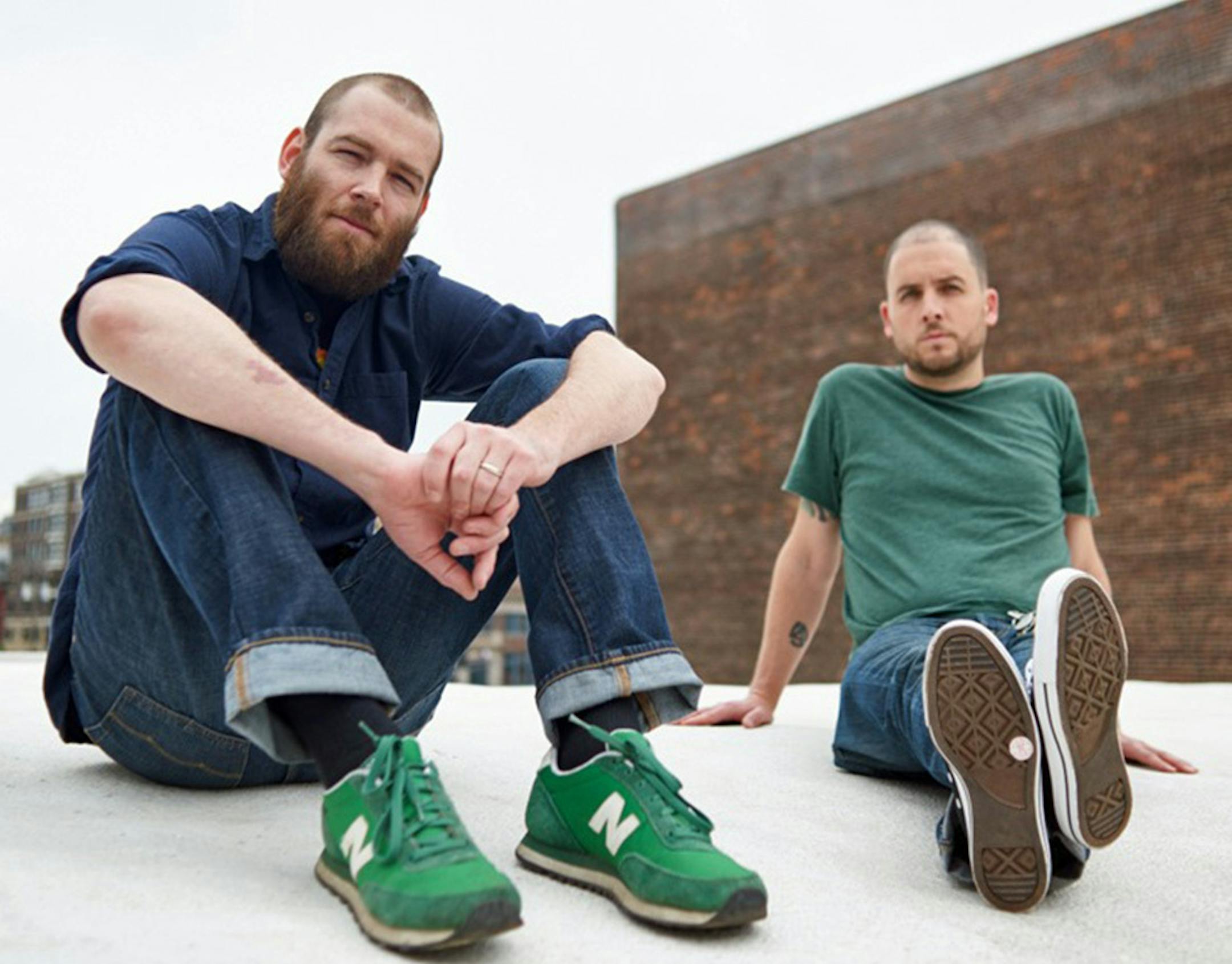 Photo by Jules Ameel The duo Bones & Beeker: Anthony Newes, left, and Brendan Kelly