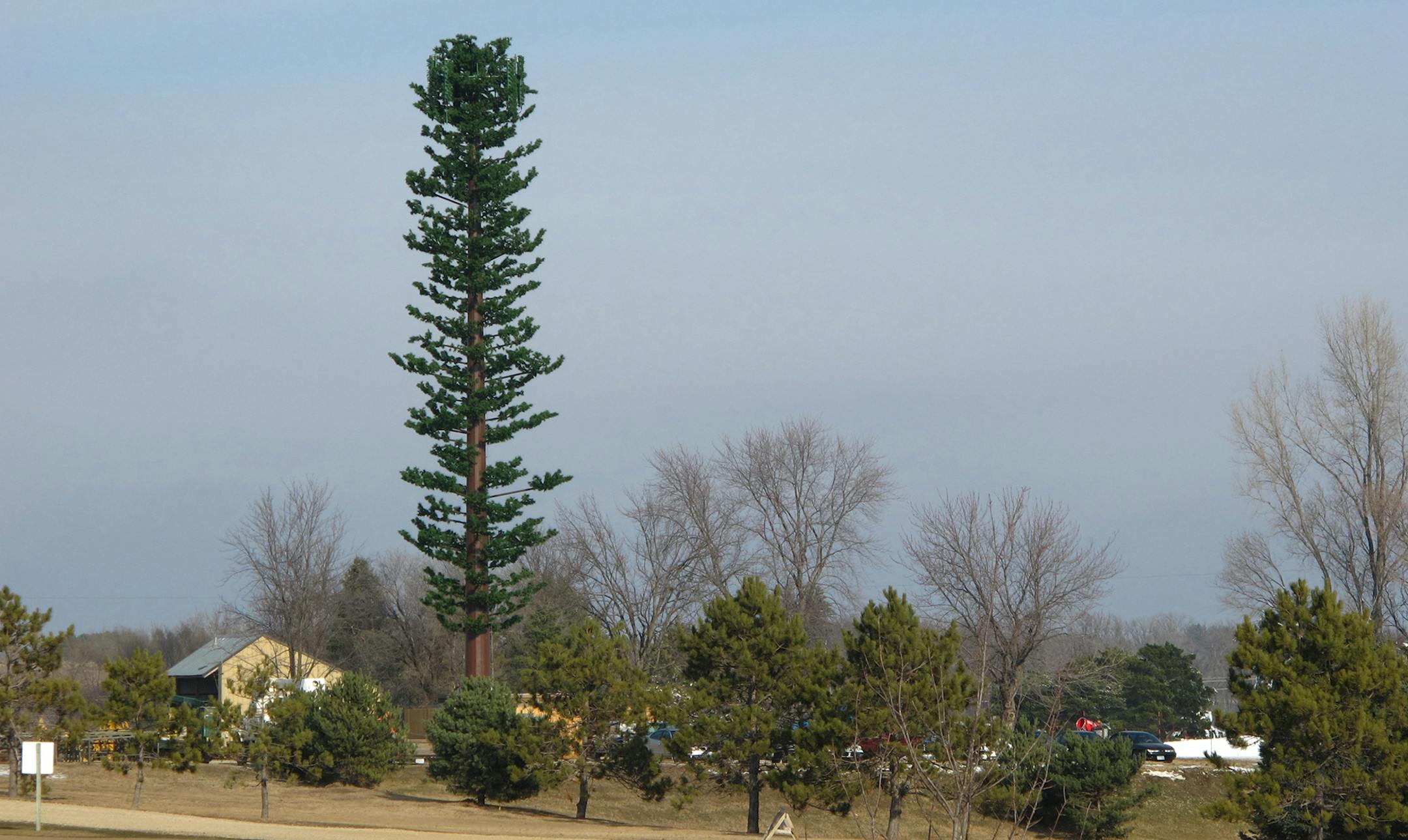 An ATT cell phone tower installed near the entrance of Afton State Park. Photo by Jim Anderson ORG XMIT: MIN1212041444070436