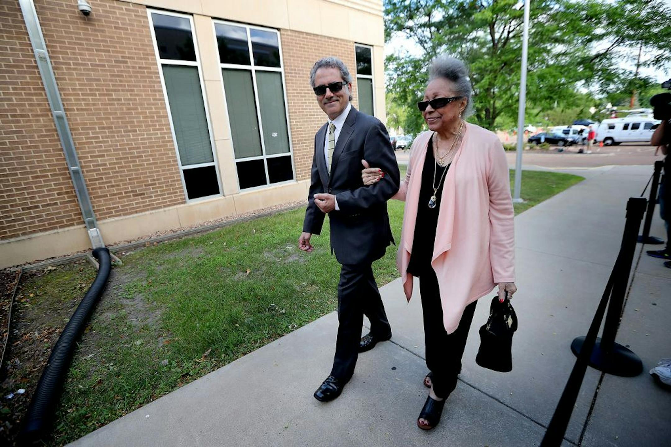 Prince's half-sister Norrine Nelson made her way into the Carver County Justice Center on June 27, 2016 in Chaska, MN. Attorneys representing the potential heirs to Prince's estate met in court to discuss issues related to DNA testing of those making a claim to the late musician's music and millions.