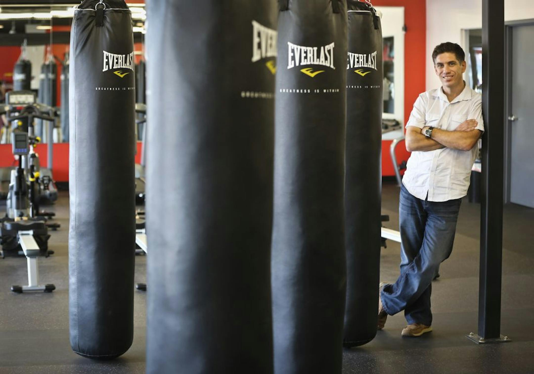 Twin Cities entrepreneur Allan Charney is the owner of Gymjab, which he describes as a small group fitness gym with classes focused on group interval training, boxing, kickboxing, aerobic and strength training. Minnetonka, Minn., on Thursday, August 30, 2012.