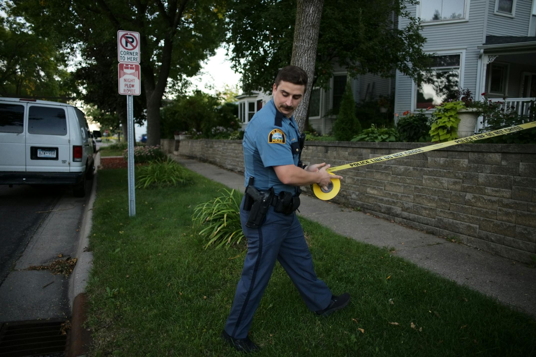 Police sequestered an area where a police involved shooting occurred near North Griggs and Thomas Ave West.