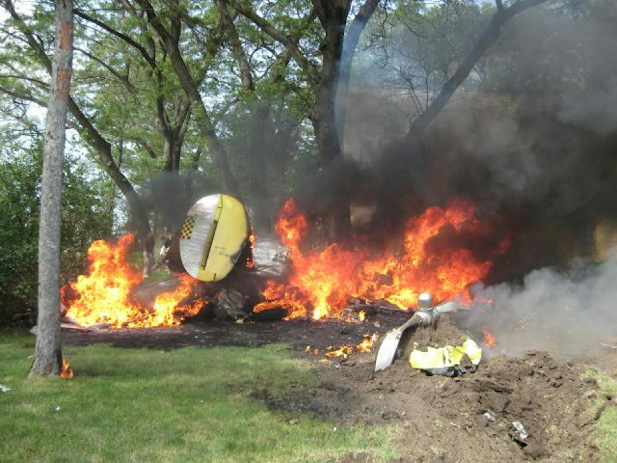 Plane crash at Flying Cloud Airport.