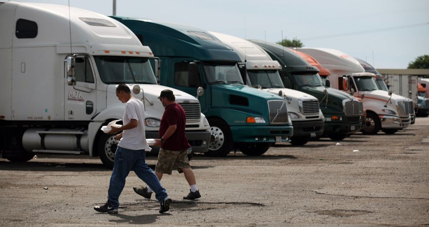 McStop truck stop along I-35 in Lakeville