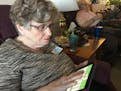 By pushing oversized buttons, seniors can play games, or call or video chat with family members who link in via their own GrandPad companion apps.