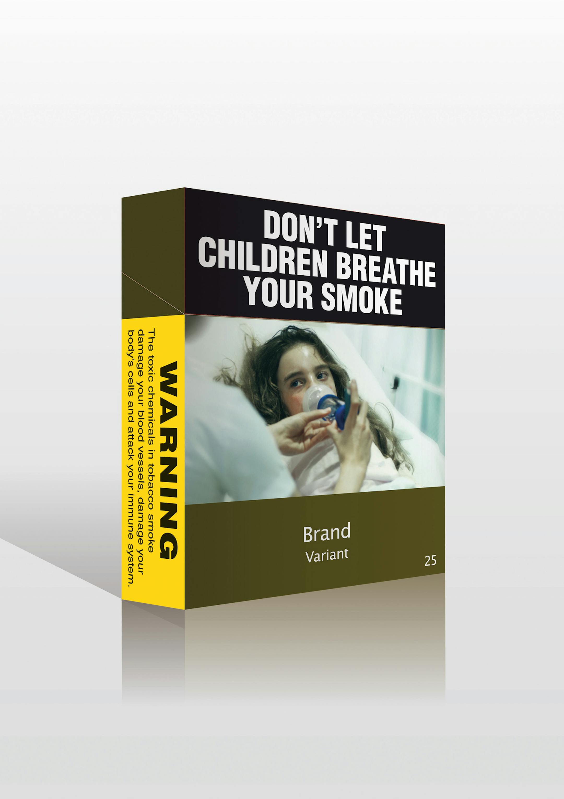 In this computer-generated image provided by the Minister for Health and Ageing of Australia, proposed cigarette packaging stripped of all logos and replaced with graphic images that tobacco companies in Australia will be forced to use is shown. "This plain packaging legislation is a world first and sends a clear message that the glamour is gone, cigarette packs will now only show the death and disease that can come from smoking," Health Minister Nicola Roxon said in a statement, Thursday, April