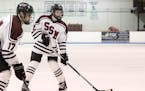 Jackson LaCombe, right, scored 22 goals and assisted on 67 for Shattuck-St. Mary's in the 2018-19 season. He'll continue his career with the Gophers t