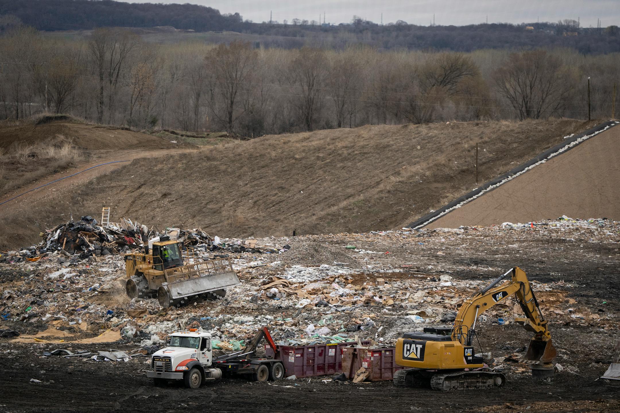 The construction and demolition landfill at Dem-Con Companies Environmental Campus on Wednesday, April 19, 2023 in Shakopee, Minn.
