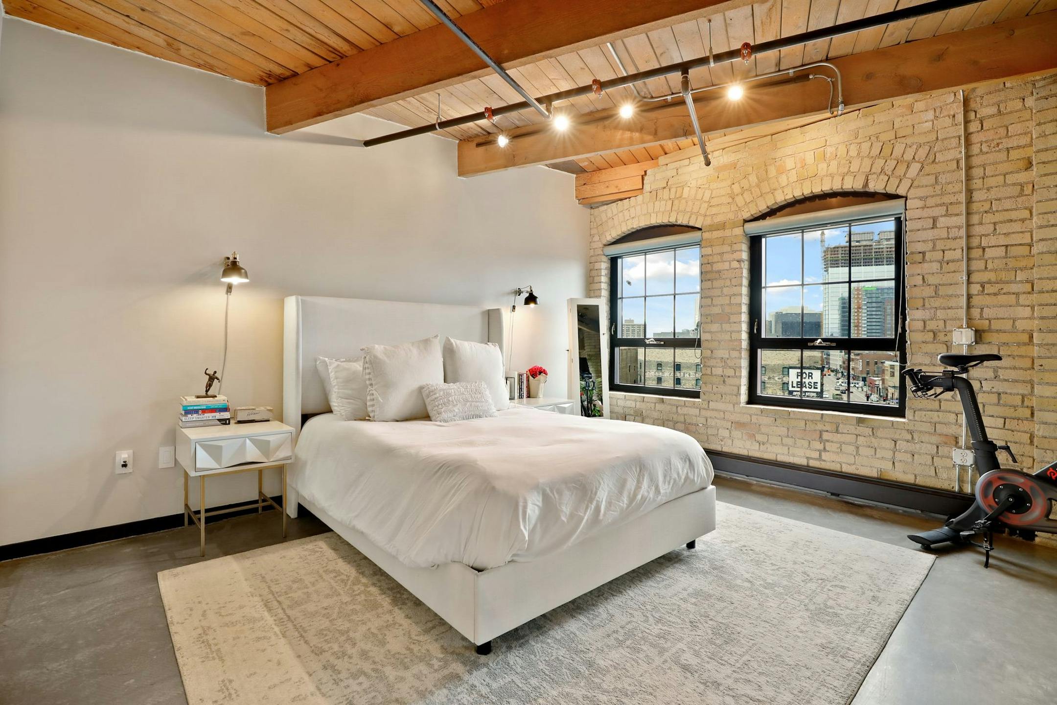 The bedroom.