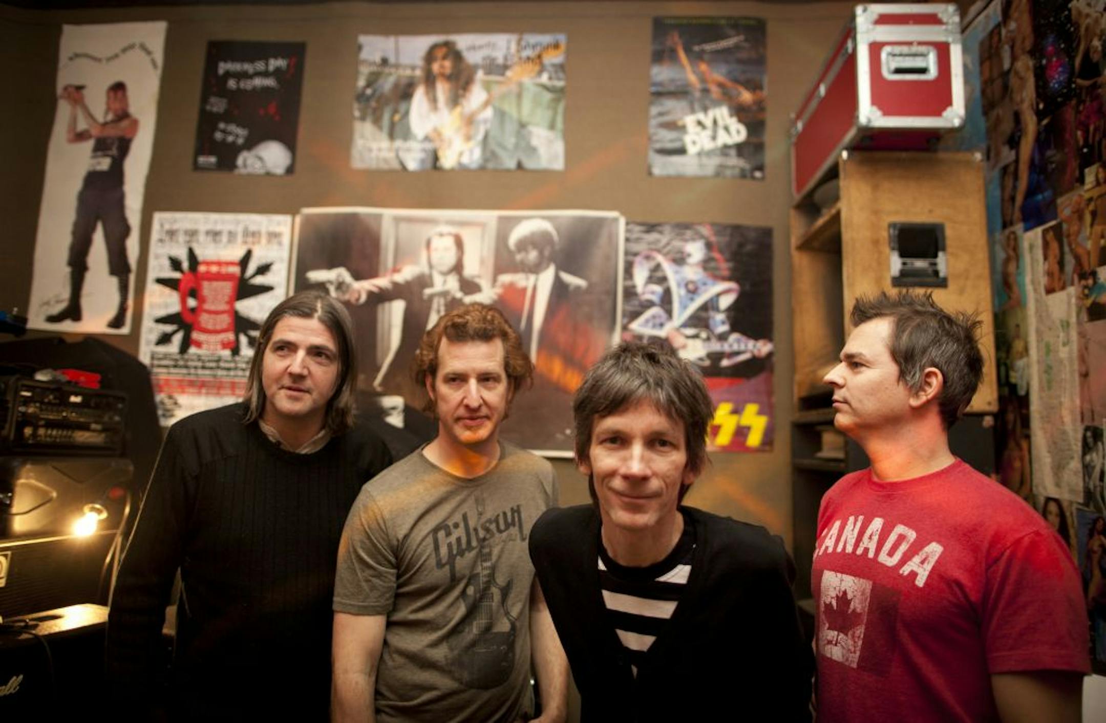 The Magnolias: Kyle Killorin, bass, Mike Leonard, vocals and guitar, John Freeman, lead vocals and guitar, and Pat McKenna, drums.