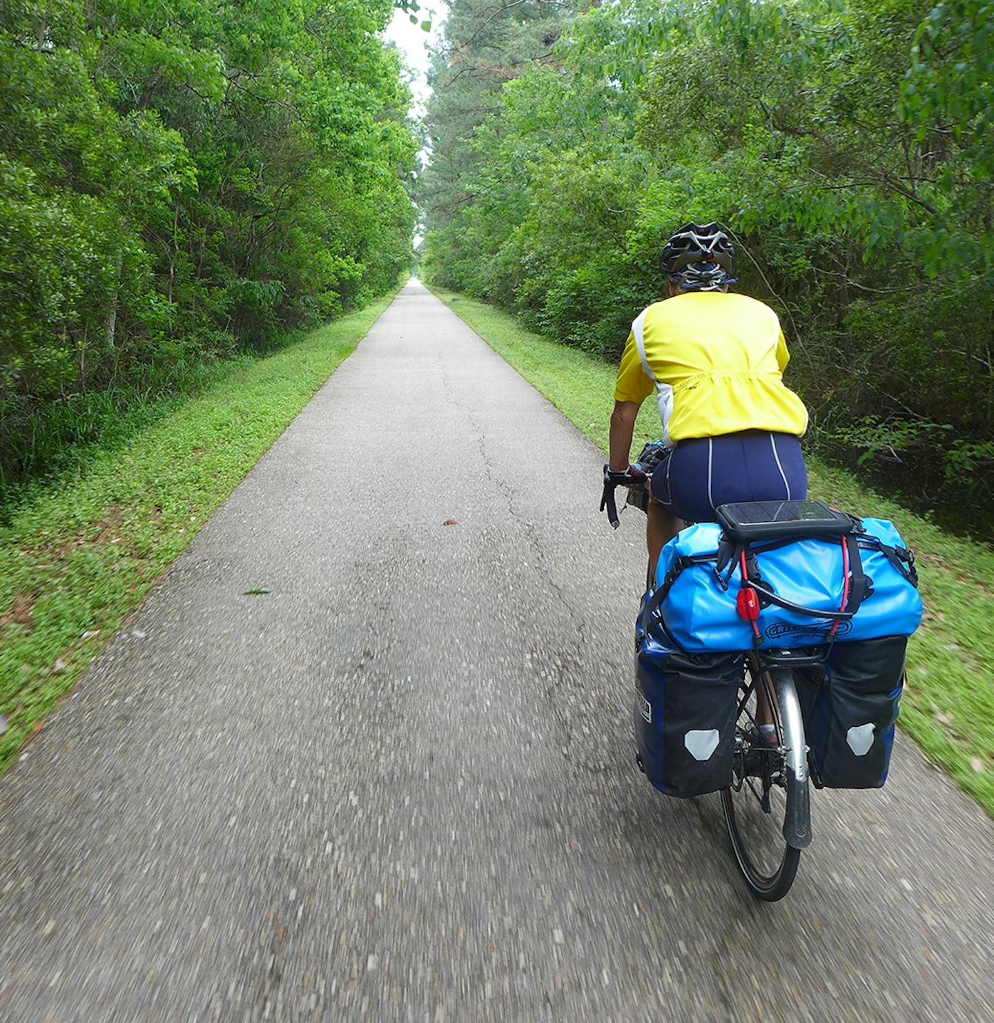 Pedaling America ... Louisiana trails.