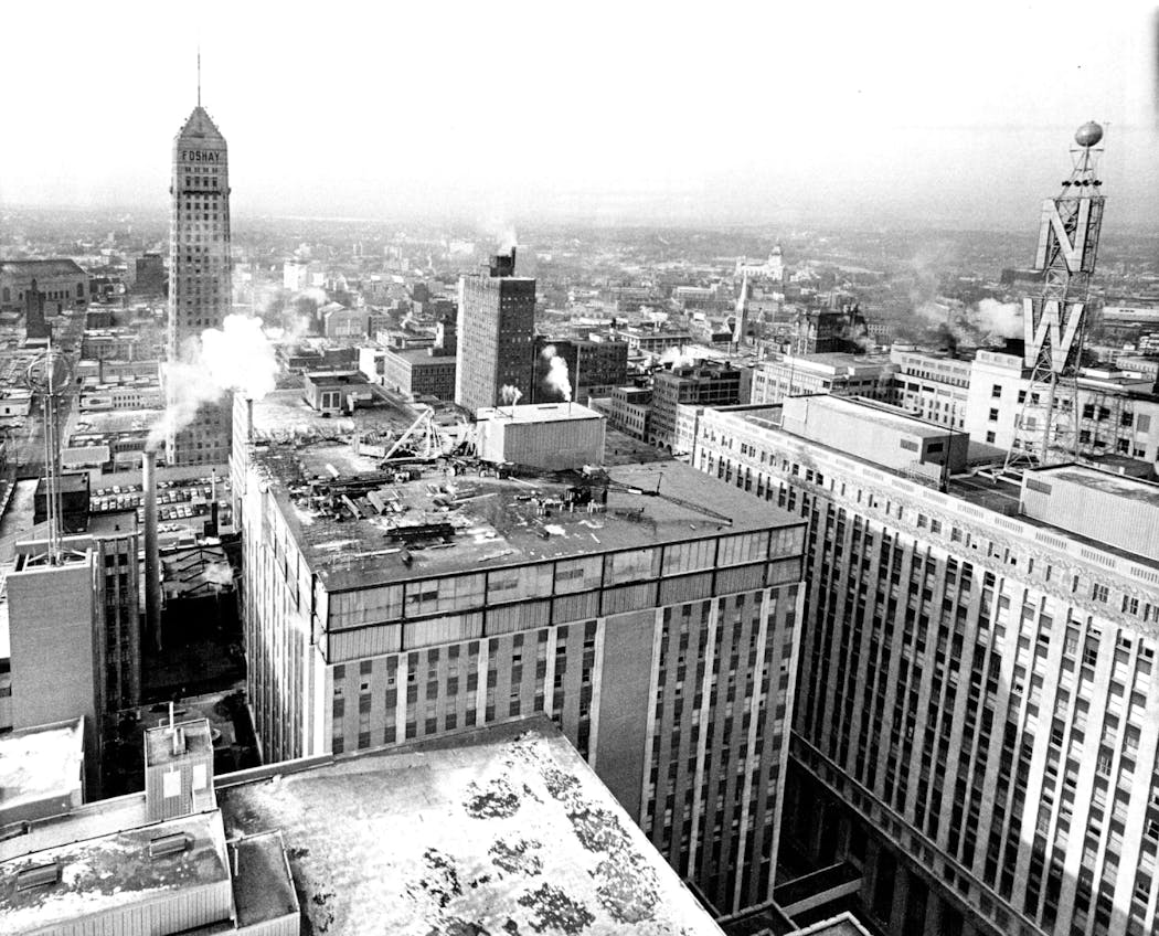 The Weatherball was a prominent element of the Minneapolis skyline in 1966.