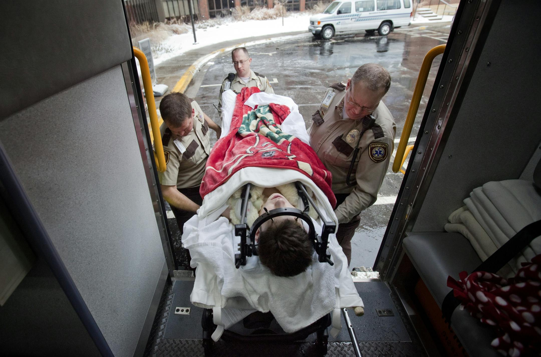 Jack Jablonski taken to Sister Kenny Rehabilitation Institute.
