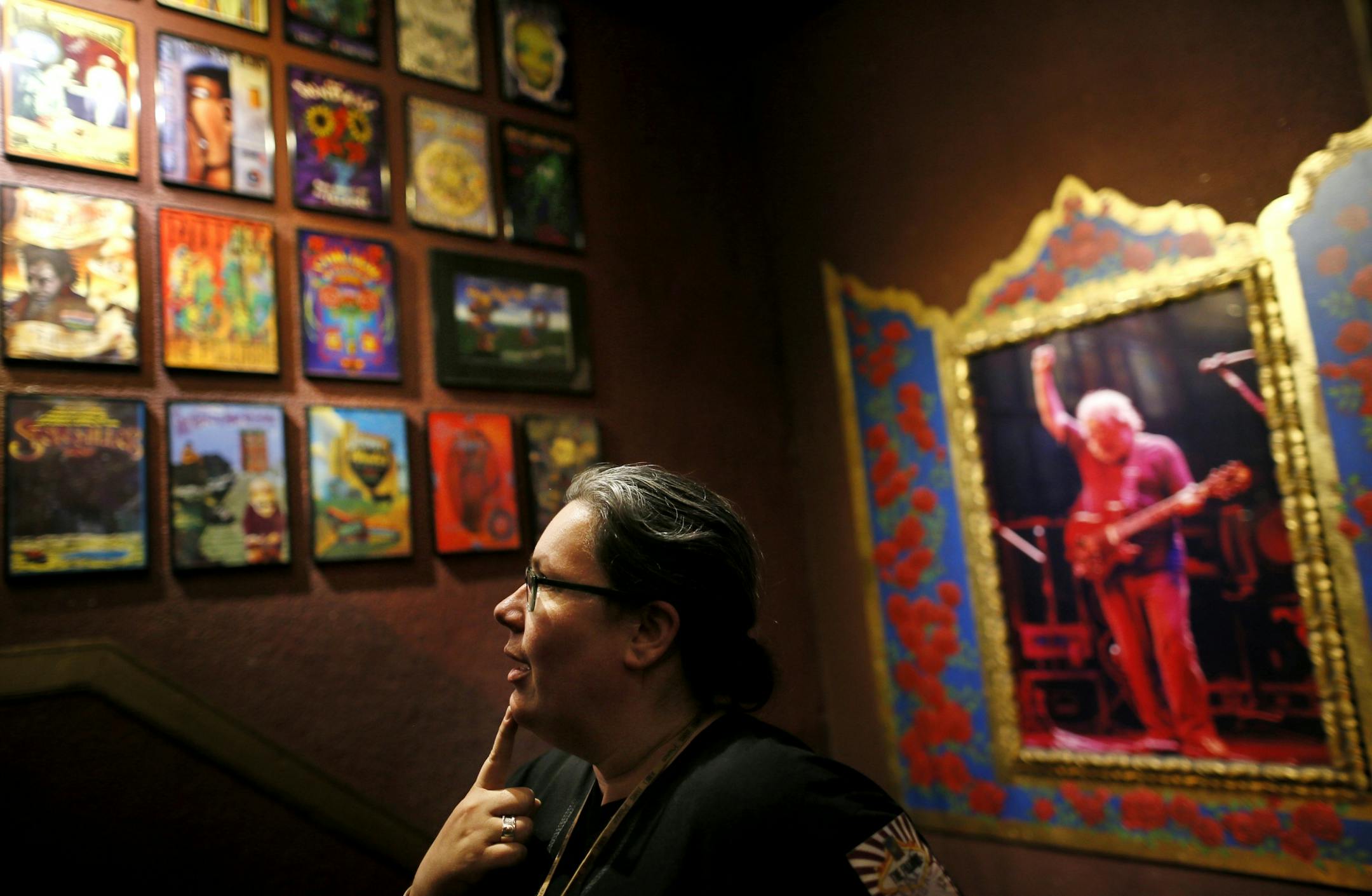 One the most famous bands ever to play at the Fillmore was The Grateful Dead and right is a poster of Jerry Garcia .Photos of historic rock sites in San Francisco , CA.