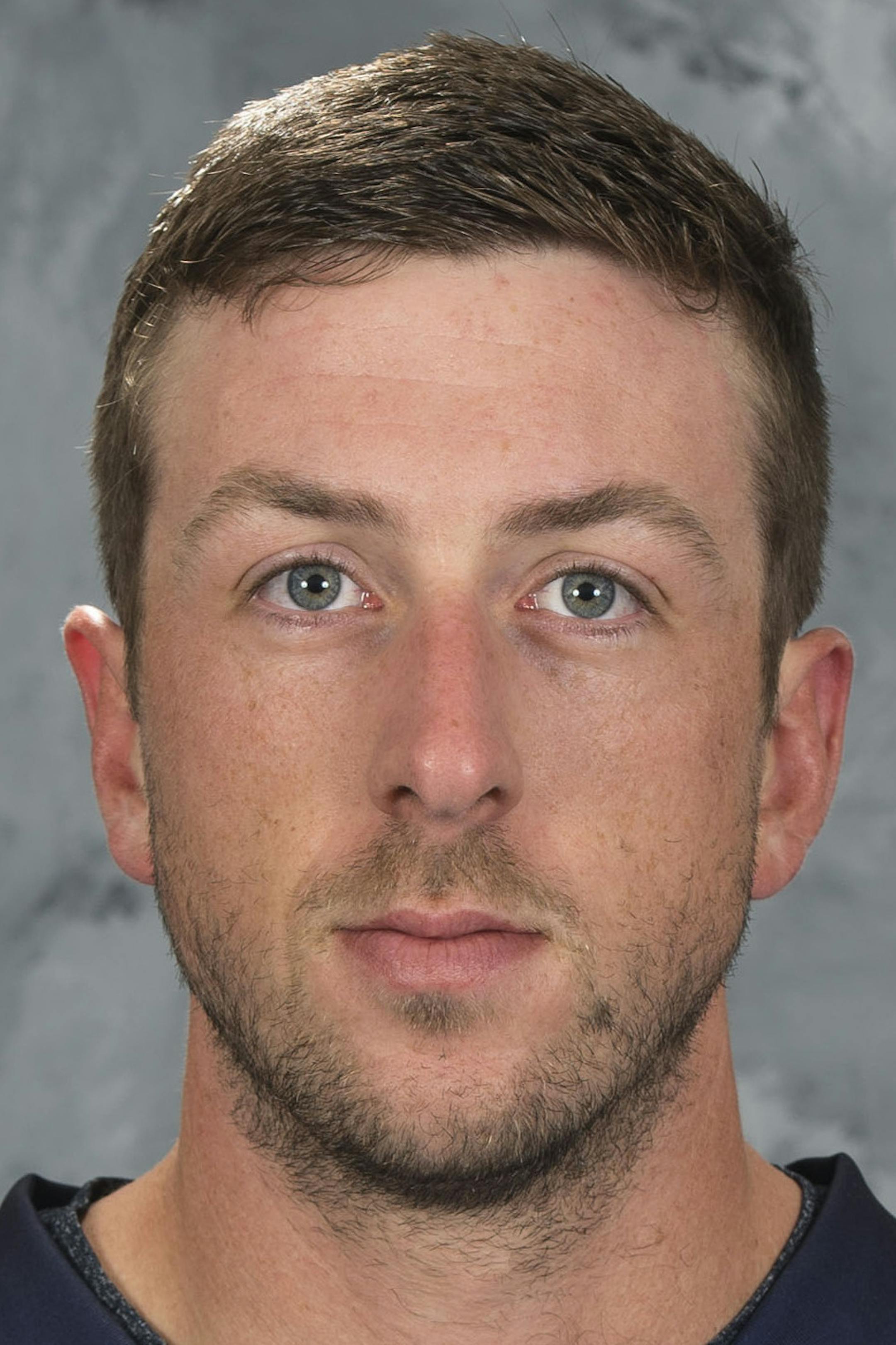 ST. LOUIS, MO - SEPTEMBER 22: Jake Allen #34 of the St. Louis Blues poses for his official headshot for the 2016-2017 season on September 22, 2016 in St. Louis, Missouri. (Scott Rovak/NHLI via Getty Images) *** Local Caption *** Jake Allen ORG XMIT: 670950365