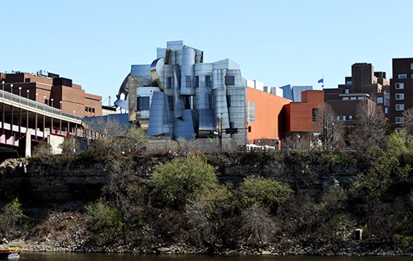 The exterior of the Frederick R. Weisman Art Museum.