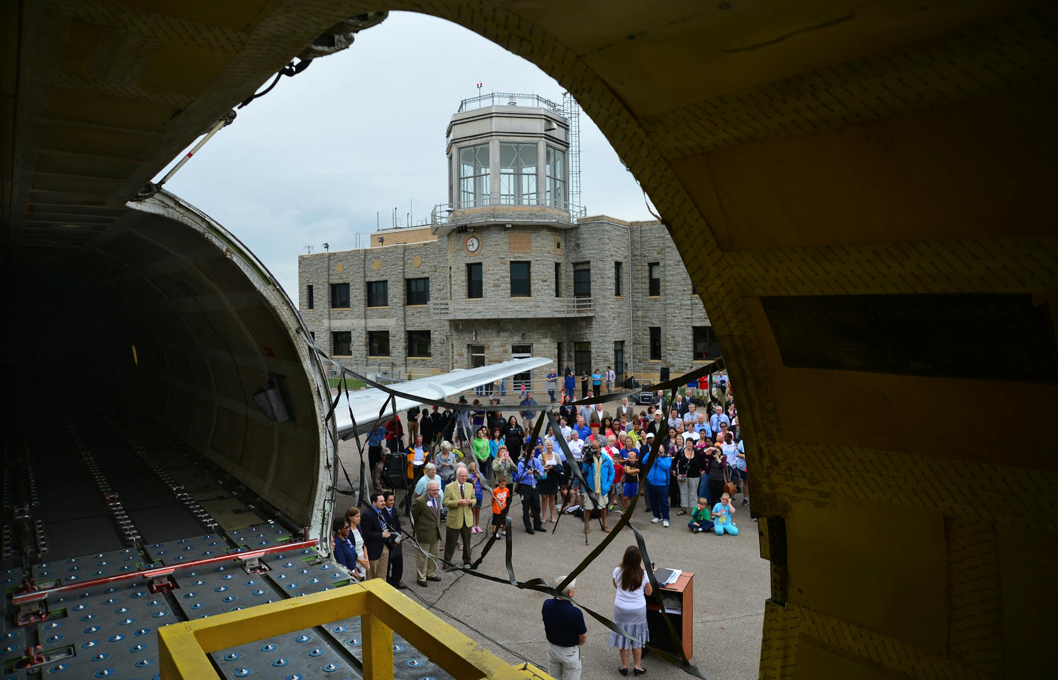 A Boeing 727 that for 20 years transported packages for FedEx Express will made its final flight on Tuesday -- landing about 10 a.m. at St. Paul Downtown Airport. There, it is to be transformed into a "learning jet," an actual classroom, for students in the areas of multi-modal transportation. The aircraft is being donated to the Minnesota Association of Women in Aviation in partnership with the St. Paul Public Schools. The plane was welcomed by a marching band from Farnsworth Aerospace Magnet S