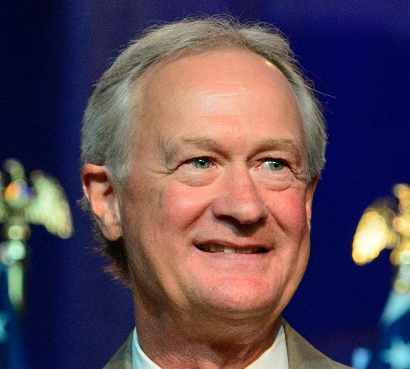 Democratic presidential candidate Lincoln Chafee spoke to the DNC summer meeting in Minneapolis. ] GLEN STUBBE * gstubbe@startribune.com Friday, August 28, 2015 Democratic National Committee Summer Meeting is being held in Minneapolis beginning Thursday. Hillary Clinton, Bernie Sanders, Martin O'Malley, Lincoln Chafee and Jim Webb are expected to address DNC meeting goers. ORG XMIT: MIN1508281308070234