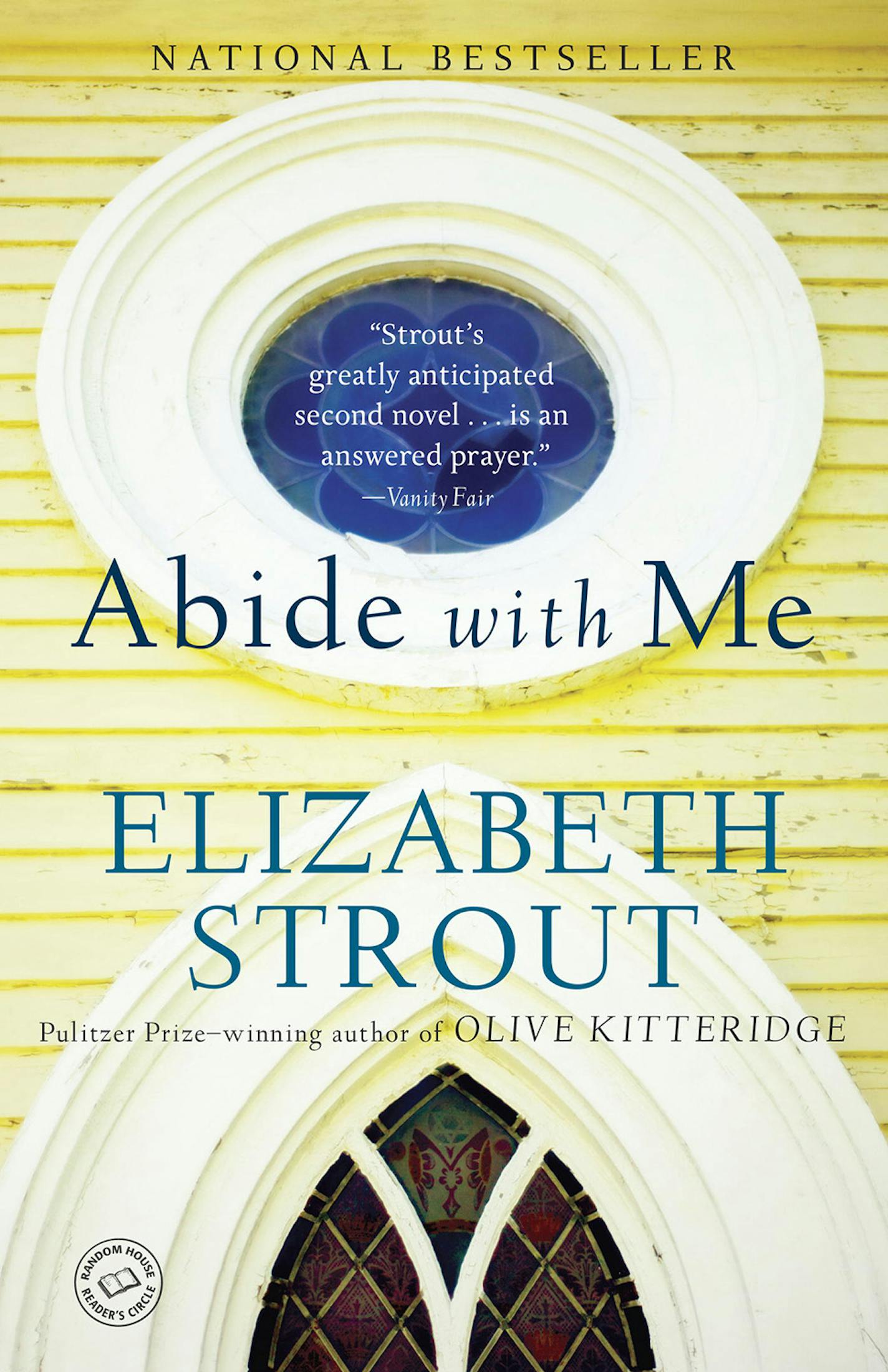 cover of Abide With me is a photo of the outside of a church