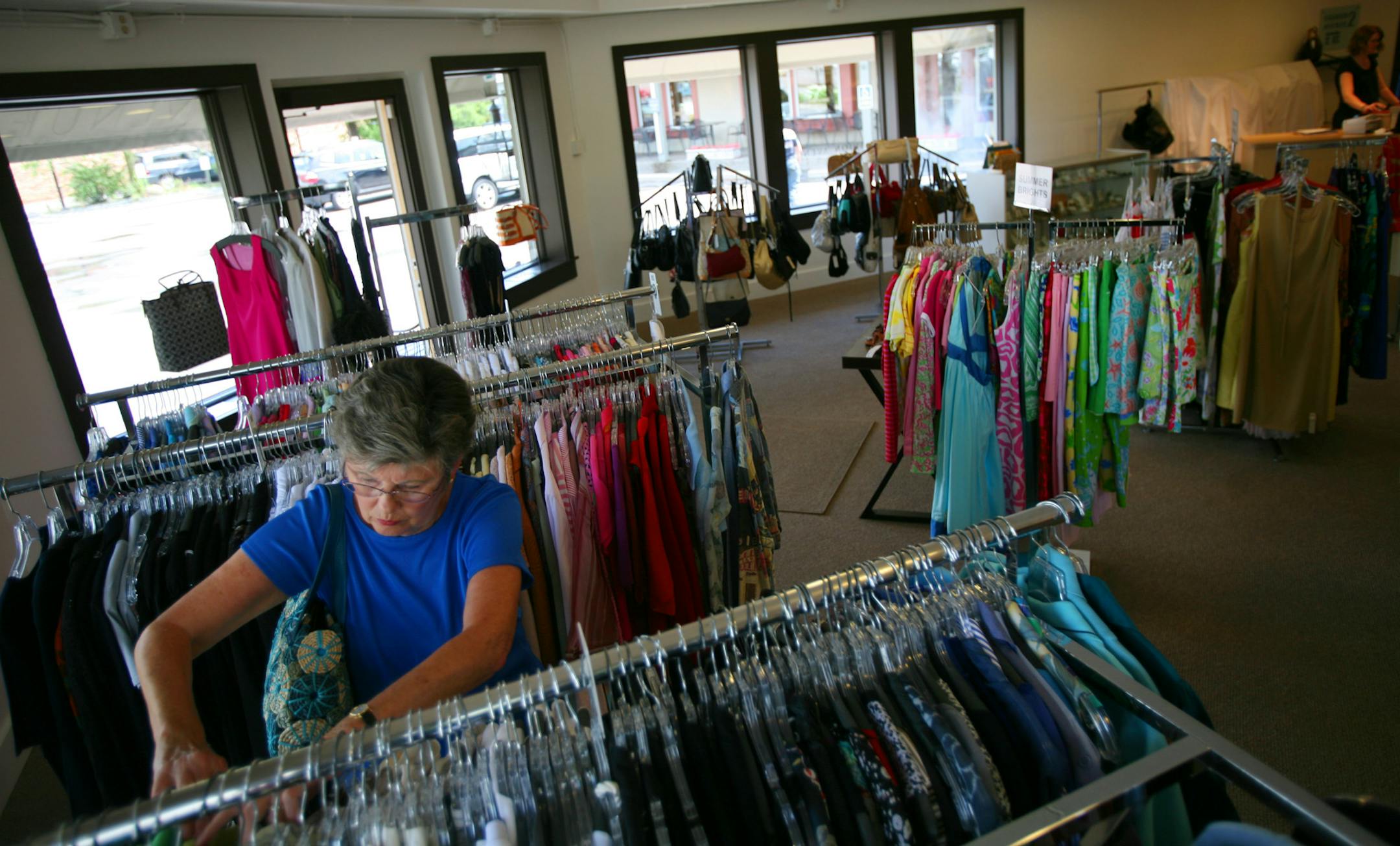 Shirley Bingham of Wayzata hunted for deals at Fashion Avenue on Thursday afternoon.