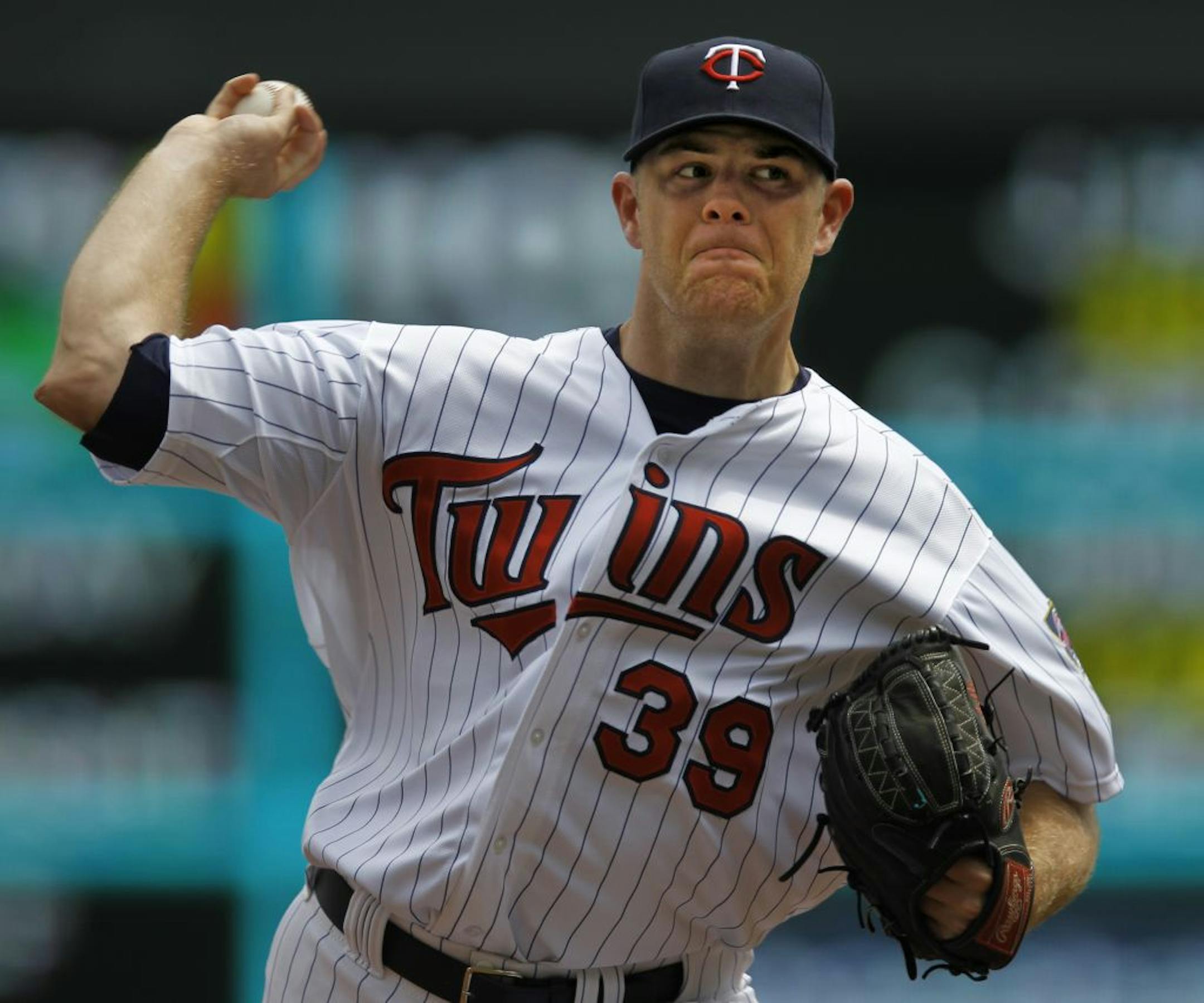 At Target Field in a game between the Tigers and the Twins, P.J. Walters started the game for the Twins .