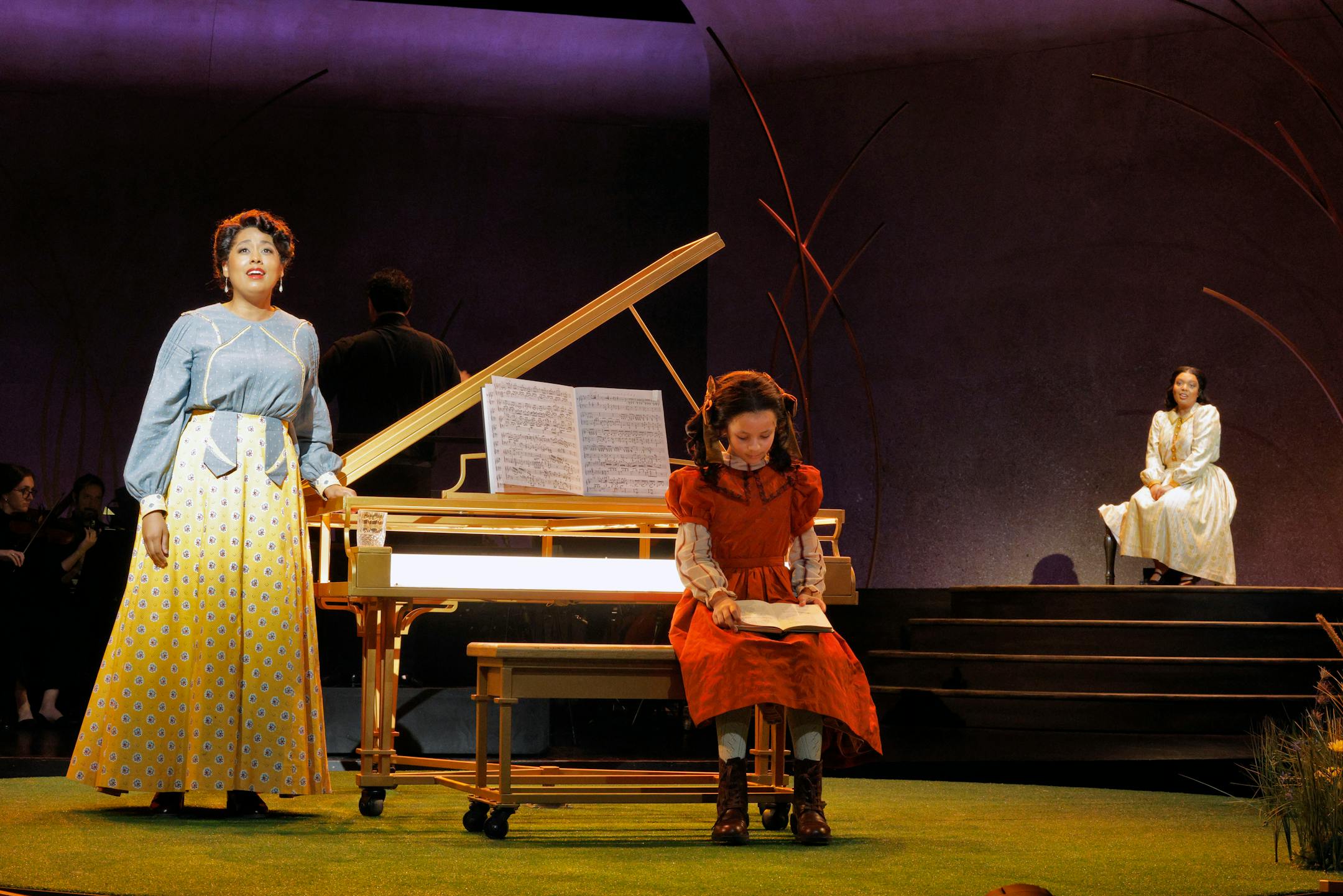 Flora Hawk, Denali Massie, and Arianna Rodriguez in MN Opera’s production of
My Name is Florence.
Photo Credit: Cory Weaver