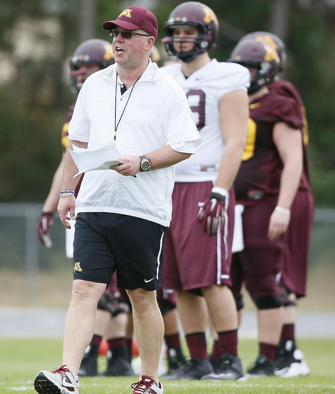 Minnesota's Head Coach Jerry Kill led the team through a practice at Freedom High School, Friday, December 26, 2014 in Orlando, FL. ] (ELIZABETH FLORES/STAR TRIBUNE) ELIZABETH FLORES &#x2022; eflores@startribune.com