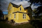 The freshly painted 1890s farmhouse updated and restored by Barbara Droher Kline and her husband, John Kline, in New Prague.
