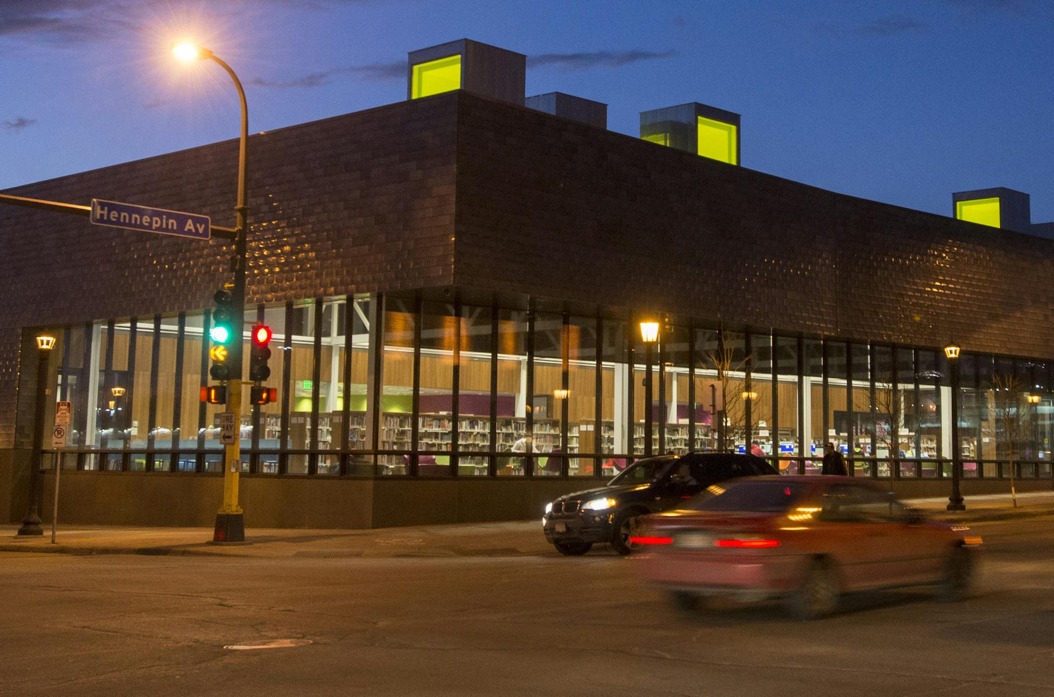 The newly built Walker Library in Minneapolis's Uptown neighborhood opened in 2014.] BRIDGET BENNETT SPECIAL TO THE STAR TRIBUNE &#x2022; bridget.bennett@startibune.com Newly built Walker Library in Minneapolis's Uptown neighborhood. The library opened in 2014 and was by done by local architecture firm Vincent James and Associates. The library won an AIA MN Honor Award ORG XMIT: MIN1503092151251857