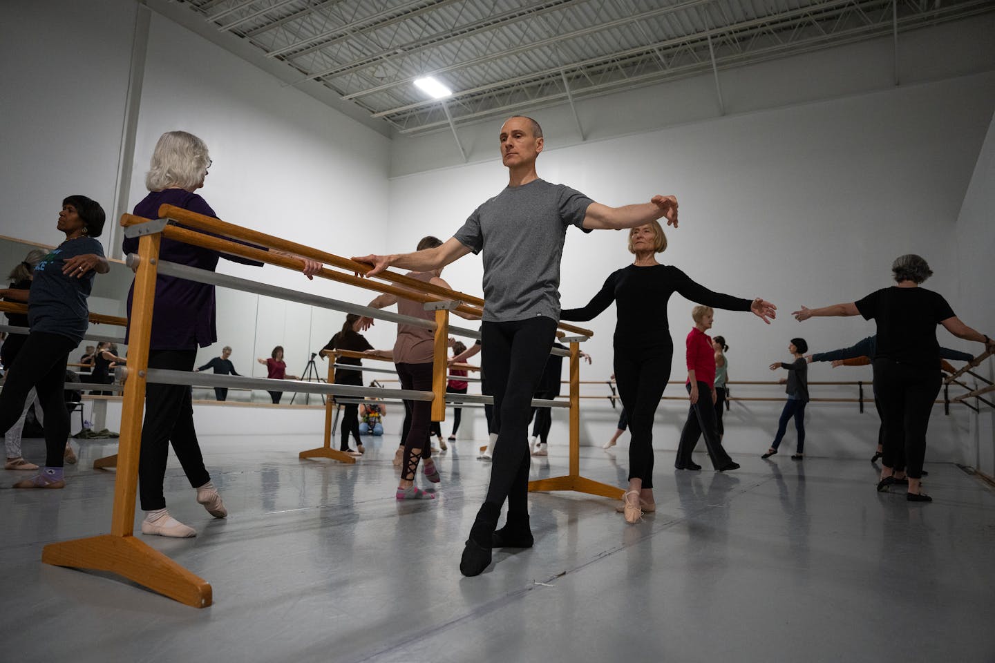 An exercise class for older adults