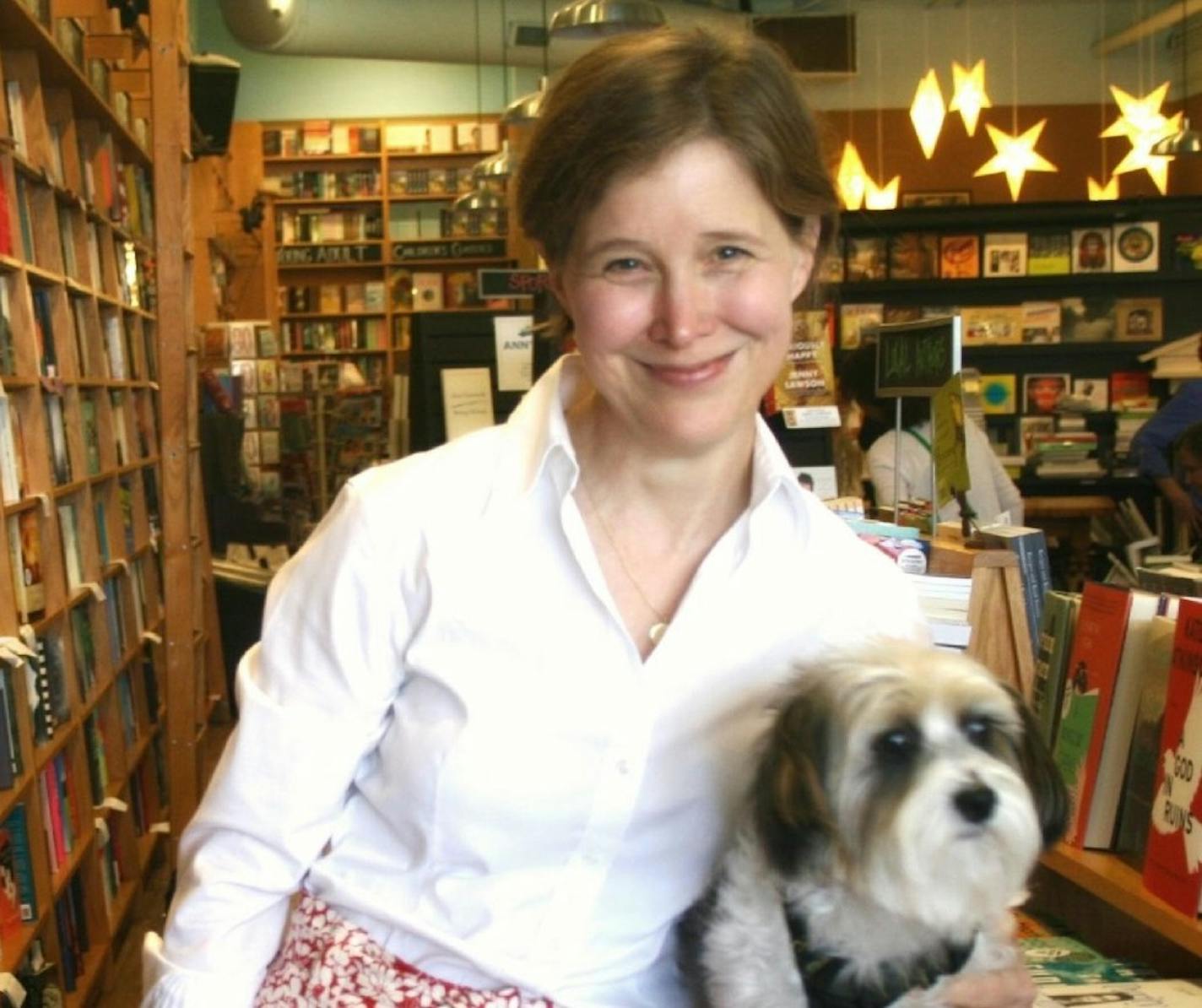 Ann Patchett and Sparky.