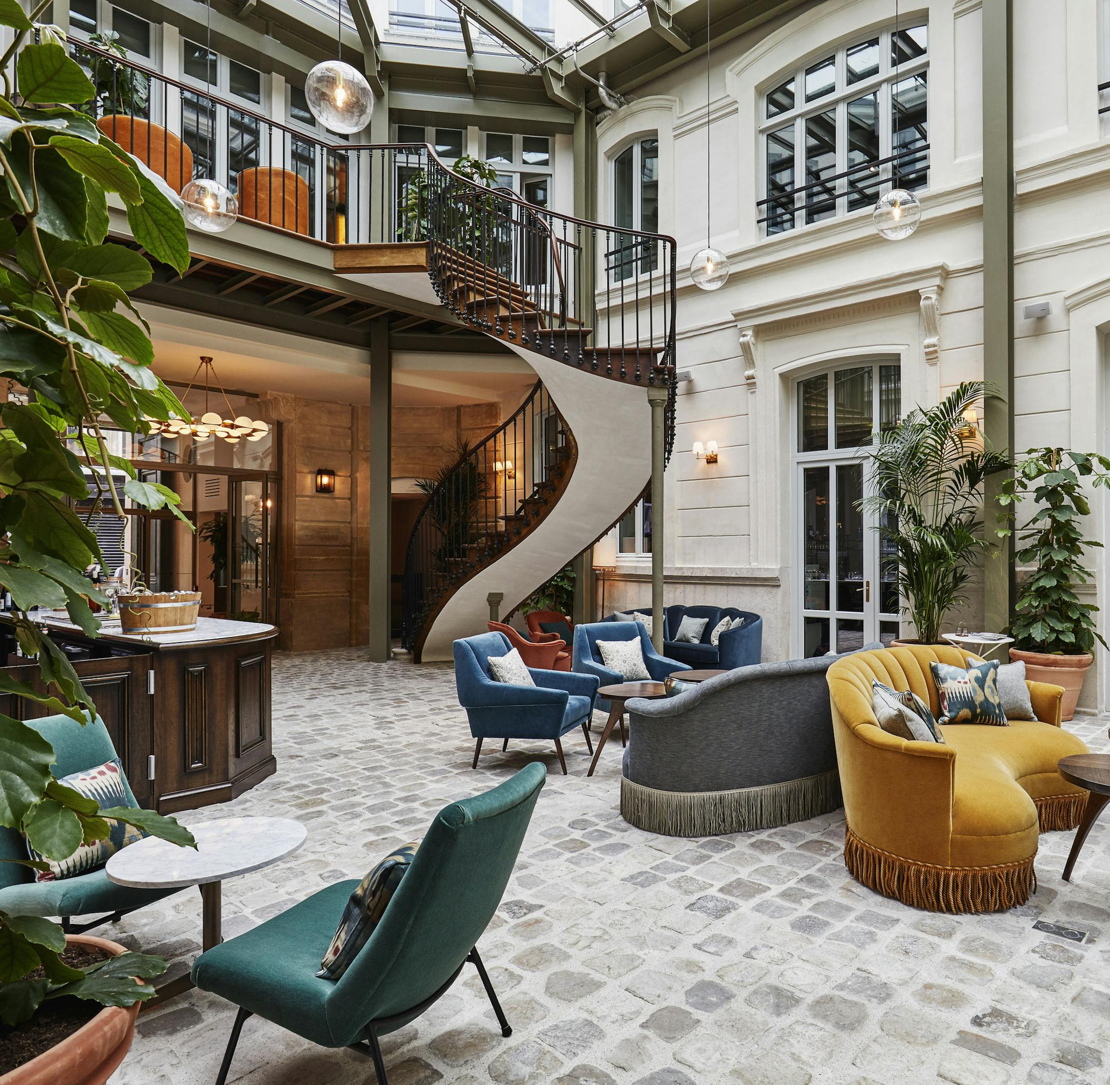 In an undated photo from the hotel, the lobby of The Hoxton in Paris. Check-in has gotten more flexible since the start of the chain's Flexy Time program. (The Hoxton, Paris via The New York Times) -- NO SALES; FOR EDITORIAL USE ONLY WITH NYT STORY HOTEL FLEXIBILITY ADV23 BY SARAH FIRSHEIN FOR FEB. 18, 2020. ALL OTHER USE PROHIBITED. --