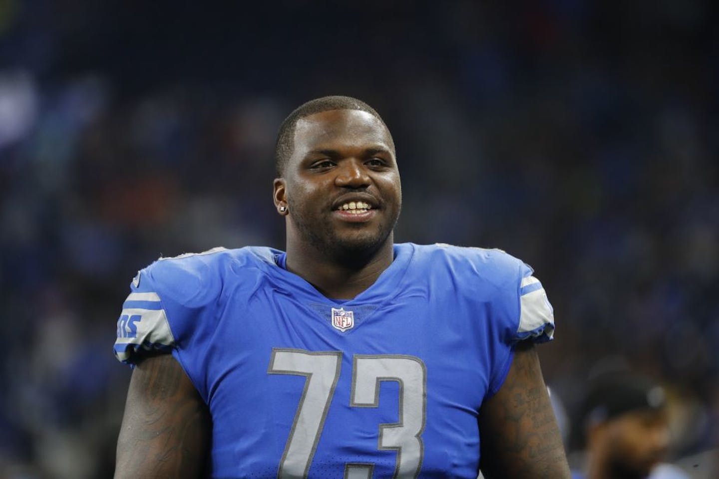 Detroit Lions offensive tackle Greg Robinson (73)