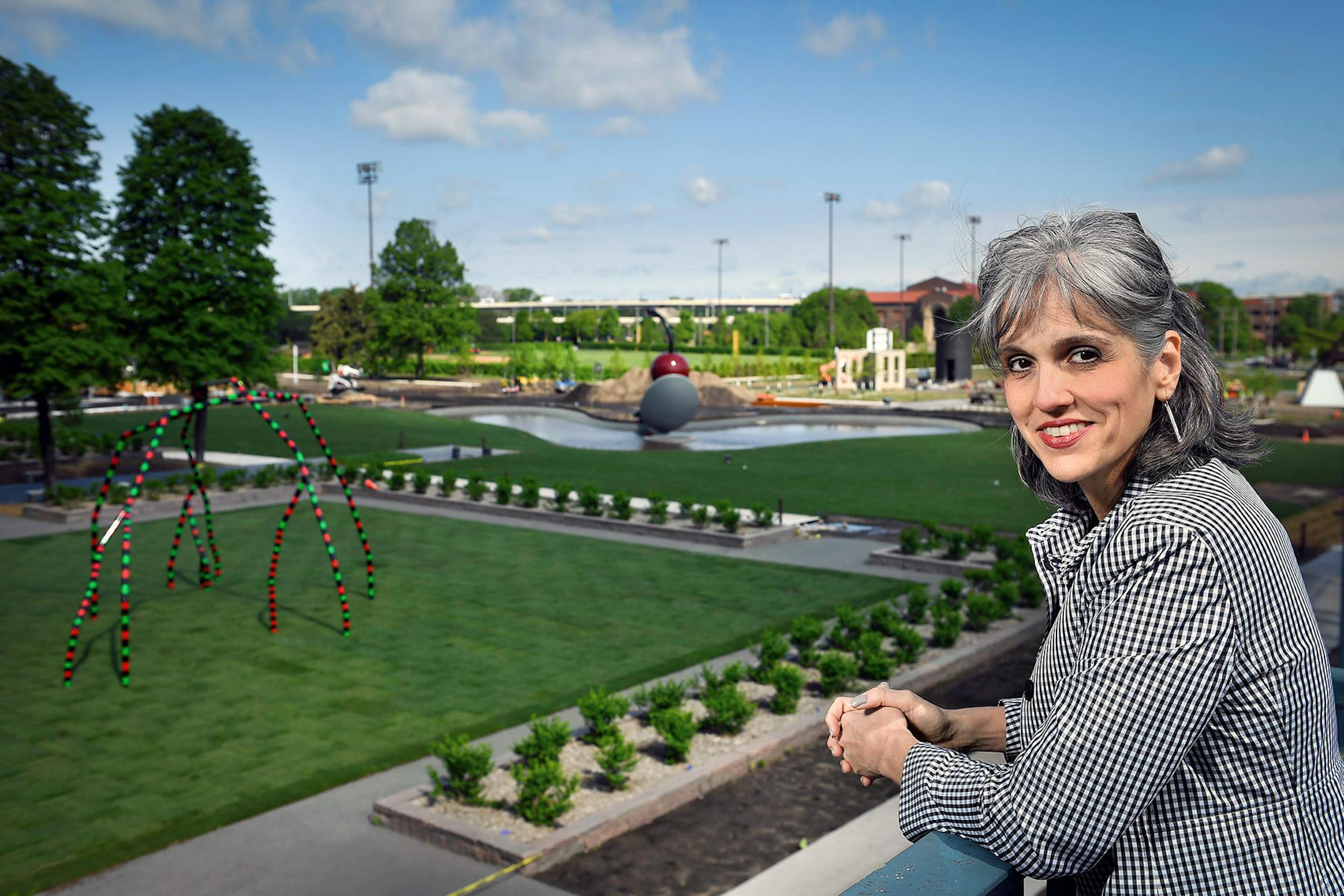Walker Art Center director Olga Viso at the Minneapolis Sculpture Garden.