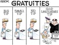 Sack cartoon: Various types of tips