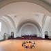 Students at the Twin Cities German Immersion School formed a circle in the former Catholic church turned gymnasium Tuesday. ] AARON LAVINSKY &#xef; aa