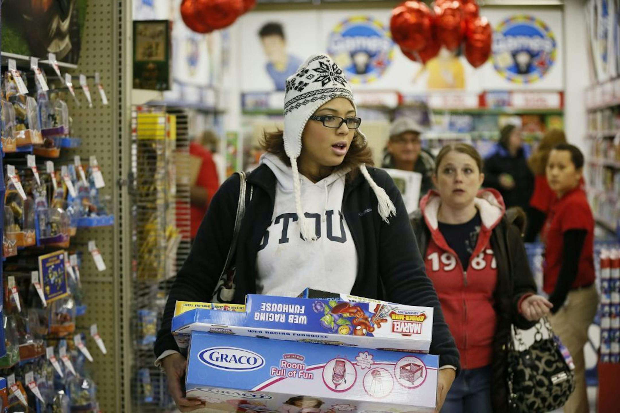 Chalisa Everson shopped for her son at Toys R UsThursday November 27, 2014 in Bloomington, MN.