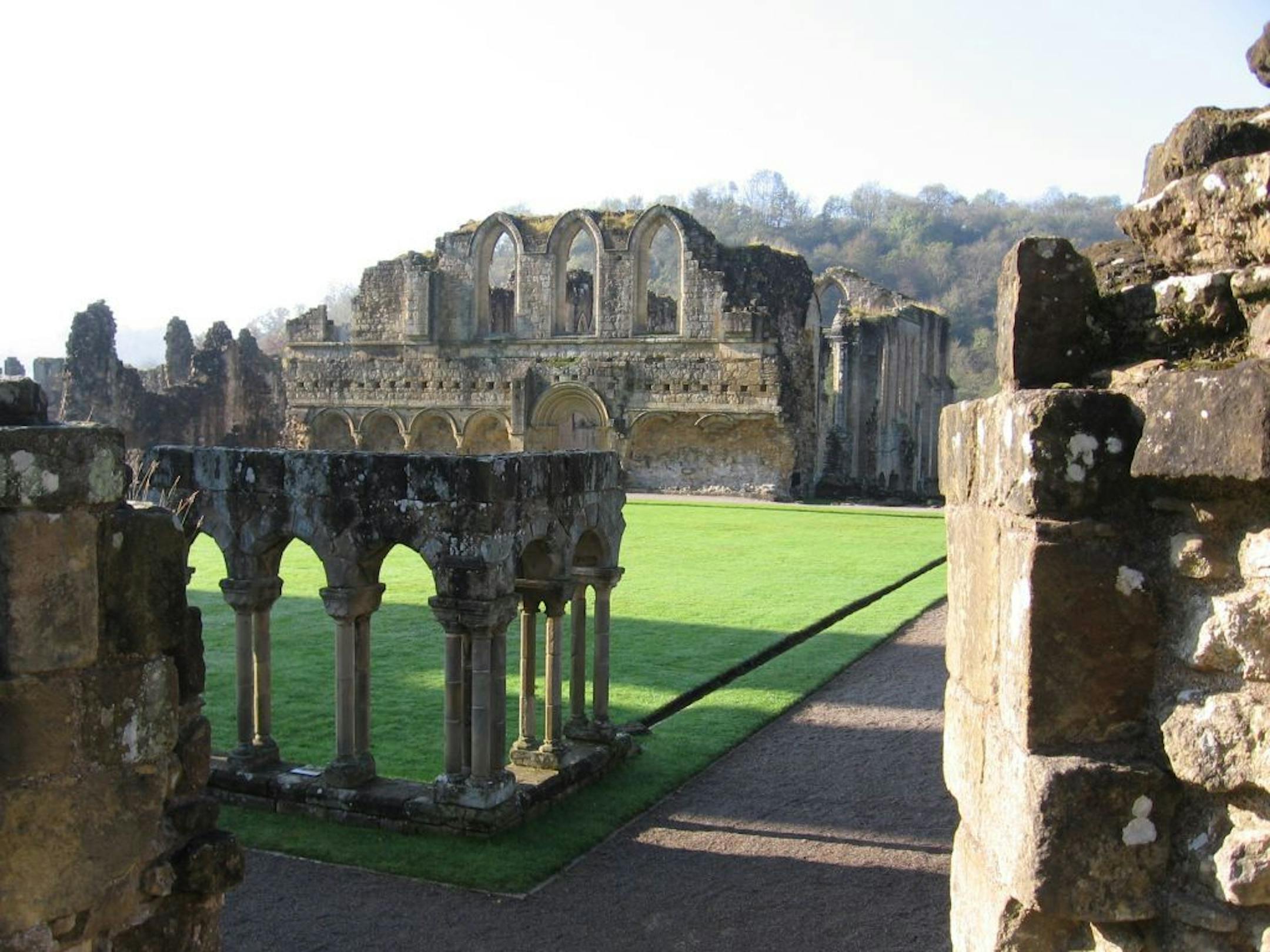 Photographer: Theresa Crosby of Maple Grove. The scene: Rievaulx Abbey near Hemsley in Yorkshire was a highlight of a Road Scholar/Elderhostel tour that Crosby took in October. She wrote by e-mail that the abbey is one of the most extensive ruins standing after Henry VIII's dissolution of the monasteries in the mid-16th century. She said "the rising mist seems to give the setting a mystical quality and there is a sense of other worldliness about the place even today."