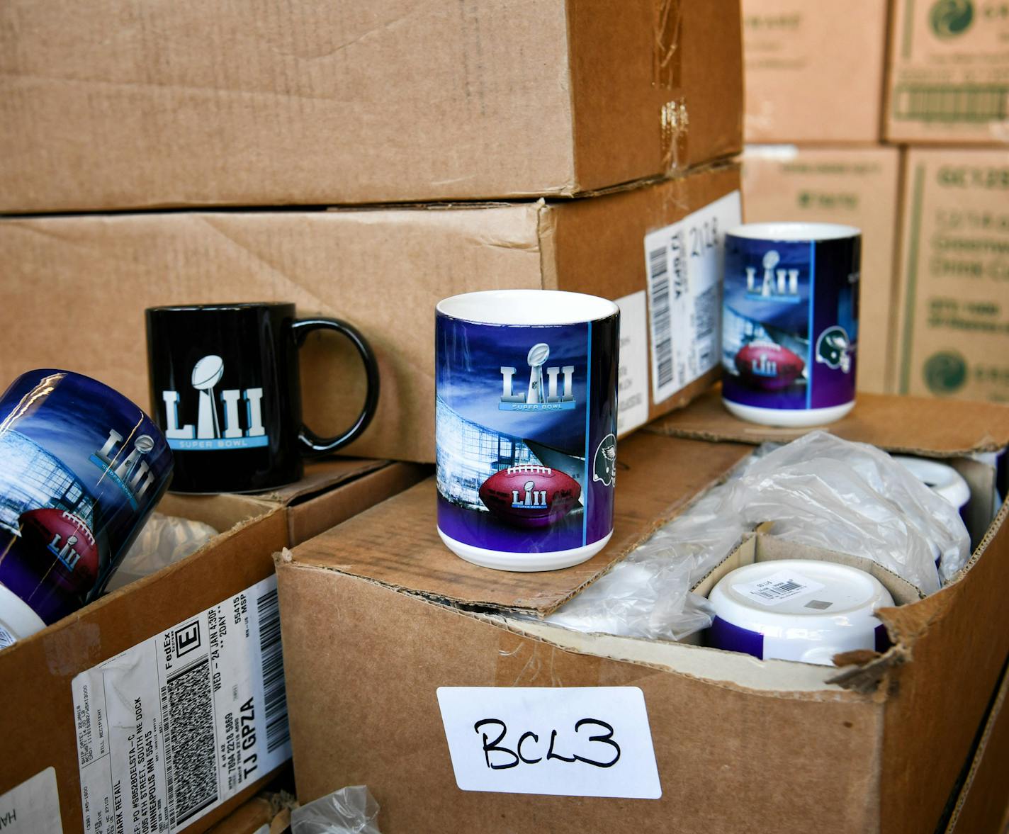 Michelle Wong, marketing director for The Salvation Army showed some of the donated items from Super Bowl LII that will be sold or distributed to other non-profits. ] GLEN STUBBE &#x2022; glen.stubbe@startribune.com Wednesday, February 14, 2018 The Salvation Army and a handful of other charities are helping to divert waste from the Super Bowl, from 5 miles of mesh fencing to office furniture and clothing. Many non-branded items will be utlized by charities, but Salvation Army will start auctioni