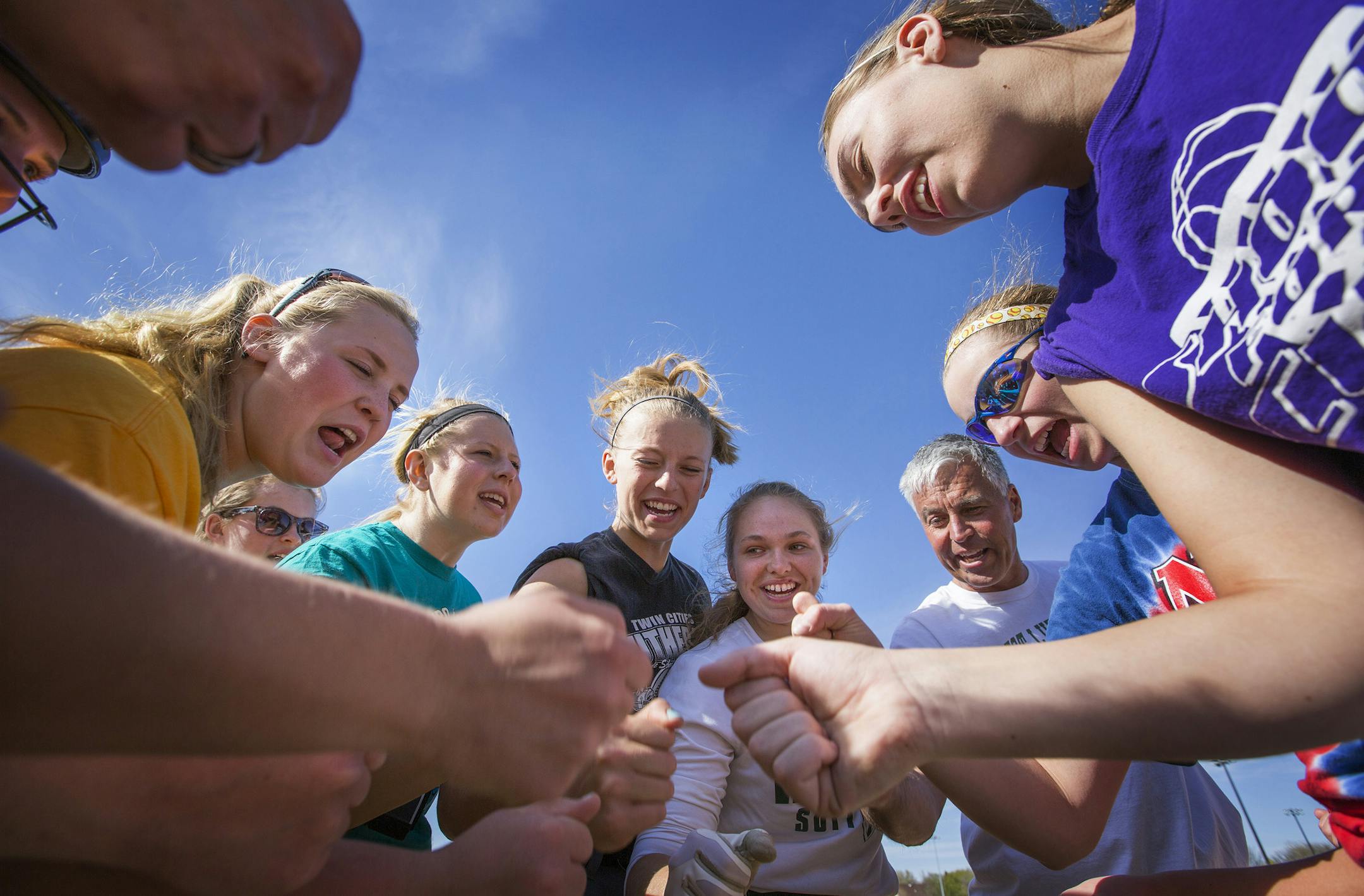 The West Lutheran softball team came together for a 15-1 start to 2015, in part because key players returned as the 2014 roster featured no seniors. (Leila Navidi, Star Tribune)
