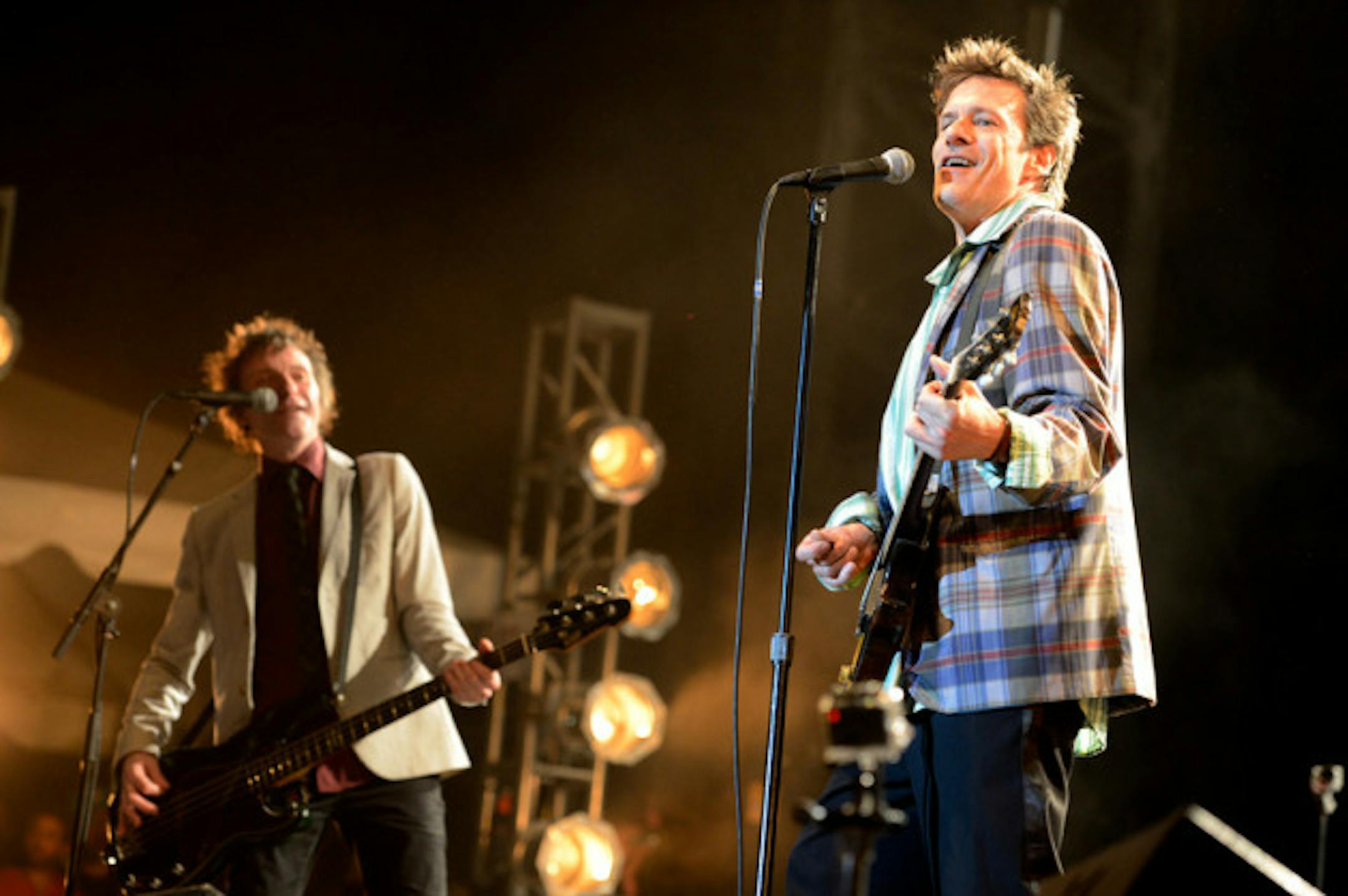 Tommy Stinson, left, and Paul Westerberg looked to be having a grand ol' time at RiotFest in Toronto on Sunday. / Photo by Tony Nelson for Star Tribune