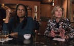 "Day 415" -- Episode 202 -- Pictured (l-r): Audra McDonald as Liz Reddick-Lawrence and Christine Baranski as Diane Lockhart of the CBS All Access seri
