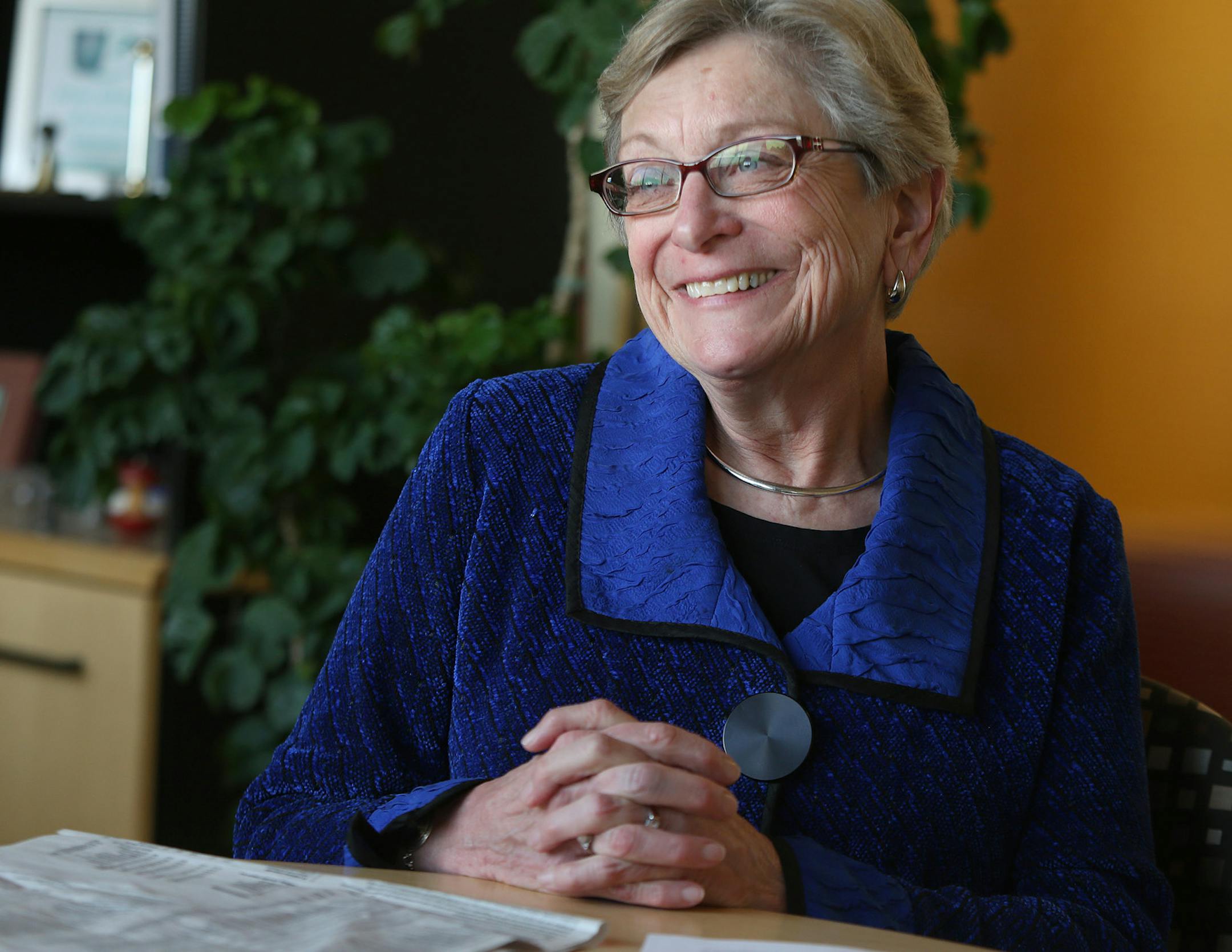 CEO Nancy Feldman has led UCare in growth in enrollment over the past year, after winning a competitive bid in the metro area. The company, which sprang from a physicians group at the University of MN to offer insurance to the poor, decided to compete in the individual market on MNsure. (ELIZABETH FLORES/STAR TRIBUNE) ELIZABETH FLORES • eflores@startribune.com