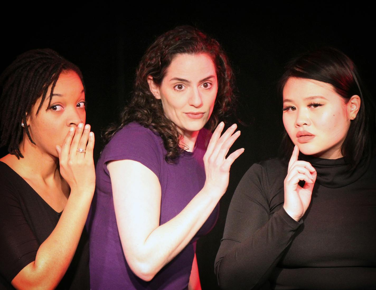 LKBachman photo Ashawnti Ford, Shana Eisenberg, Gaosong Heu in Full Circle's "365 Days/365 Plays"