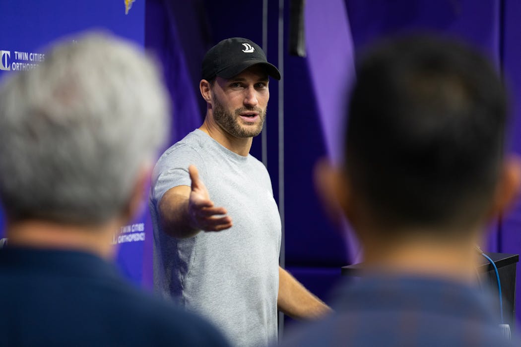 Kirk Cousins has settled on a routine that includes learning the game plan alongside the team’s active QBs and offering “an occasional thought if I have one.”